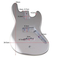 Metal Silver Electric Bass Body Guitar Special DIY Retrofit Accessories