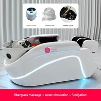Yicheng Beauty Nouveau Fauteuil de Lavage de Cheveux Moderne pour Spa, Lit de Massage Thaïlandais pour Lavage de Tête et Thérapie Spa Capillaire avec Vaporisateur