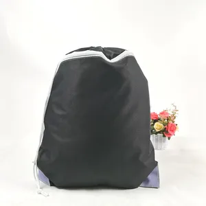 थोक कस्टम लोगो पॉलिएस्टर Drawstring बैग निविड़ अंधकार जूता Drawstring के गहने बैग विभाजन Drawstring बैग के साथ जिपर