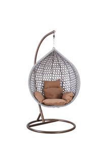 Silla columpio individual de mimbre para Patio, jardín, exterior, con soporte, columpio oscilante interior, <span class=keywords><strong>2023</strong></span> - Product Image 5