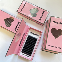 Extensions de cils en velours noir mat et duveteux de qualité supérieure, 0.03, 0.05, 0.07, pour marque privée, fournisseur de plateaux d'extensions de cils