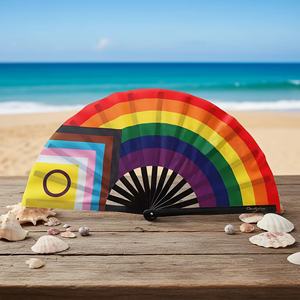 Nuevo Abanico Plegable Personalizado al por Mayor, Abanico de Mano de Madera de Diseño para Recuerdo de Fiesta - Product Image 6