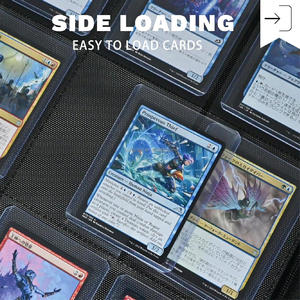 Suit Cards in 3x 4'' Toploader Double-Sided Pockets <strong>Pokemoned</strong> 640 TopLoaders 16 Pockets Top Loader <strong>Binder</strong> - Product Image 3