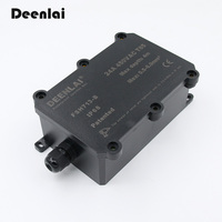 Caja de Conexiones FSH713-B, Conector de Cable Impermeable para Exteriores, Funda de Conexión de Cable de 5mm-10mm, 1 Vía, Negra