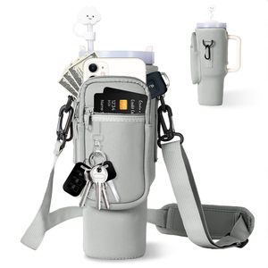 Sac isotherme en néoprène pour bouteille d'eau Stanley 40 oz 2026 avec sangle, couleur bonbon, finition satinée, pour extérieur - Product Image 4