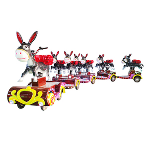 Train électrique sans rail en acier pour attractions touristiques et manèges en famille Utilisation intérieure/extérieure certifiée CE - Product Image 4