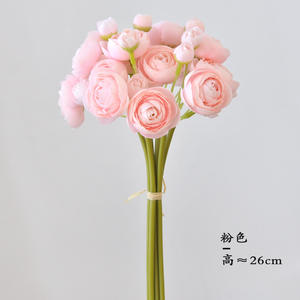 Bouquet de mini lotus en soie de haute qualité, bord grillé, 26 cm, blanc et rose, fleurs de lotus Lulian <span class=keywords><strong>pour</strong></span> <span class=keywords><strong>la</strong></span> décoration de <span class=keywords><strong>la</strong></span> maison - Product Image 4