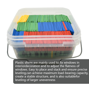 ELEHK 400 Pezzi Assortiti di Spessori/Supporti/Cunei a U in Plastica per Finestre - 35*75mm*1/1.5/3.2/5/6.4/10MM - Product Image 4