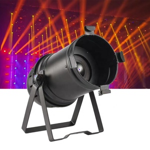 Luminosité élevée, zoom 15-50x °   Projecteur LED COB Zoom 200W Blanc Chaud 2-en-1 Par64 pour Scène, Mariage, <span class=keywords><strong>Bar</strong></span> - Product Image 1