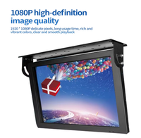 TV sans fil Bus automatique rétractable 18.5 "Montage au plafond Lcd Bus numérique Moniteurs TV Android 3G/4G Écran publicitaire réseau
