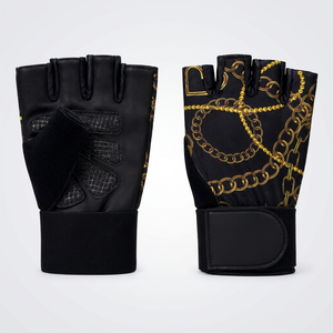 Custom Logo Waterproof <b>Half</b> Finger Fitness Gloves Leather Training Breathable Non <b>Slip</b> Weight Lifting Gym Sports Wear - Product Image 1