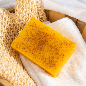 Nuevo producto, jabón de limón y cúrcuma vegana Natural, jabón de leche de cabra antiacné, jabón de baño Facial de avena hecho a mano para blanquear - Product Image 6