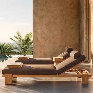 Ensemble <span class=keywords><strong>de</strong></span> meubles <span class=keywords><strong>de</strong></span> patio modernes et imperméables en <span class=keywords><strong>aluminium</strong></span> chaise longue pliable en métal lit <span class=keywords><strong>de</strong></span> jour pour hôtels piscines extérieures <span class=keywords><strong>bain</strong></span> <span class=keywords><strong>de</strong></span> <span class=keywords><strong>soleil</strong></span> - Product Image 2