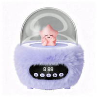 Speaker Karaoke Nirkabel LED RGB Portabel dengan Mikrofon, Audio Rumah, Jam Alarm P16