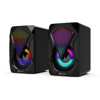 Entrée audio AUX avec LED RGB compatible avec plusieurs appareils. Contrôle du volume par alimentation USB pour une utilisation facile sur ordinateur
