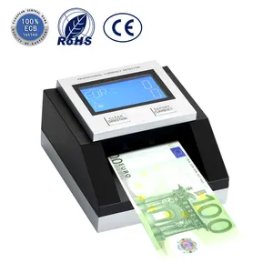 Detektor Moey Portabel Atas EC350, Penghitung Uang Tunai USD/Euro/CHF