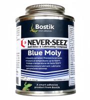 XQH186 NBBT-16 BLUE MOLY NEVER-SEEZ Pâte/Poudre de graisse lubrifiante anti-grippage à l'acide sulfurique MoS2 pour usage industriel haute température, boîte de 1 lb, USA