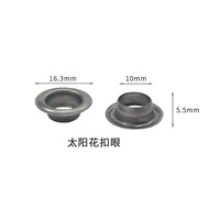 Œillet normale de 10mm, pour machine à œillets semi et automatique