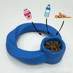Hot Selling New Interactive Gummi Hund Haustier Wasser und Futter Kauen Hund Training Ring Haustier Spielzeug - Product Image 2