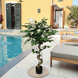 A-LIFE Arbre artificiel <span class=keywords><strong>de</strong></span> bougainvillier <span class=keywords><strong>de</strong></span> 122 cm, <span class=keywords><strong>de</strong></span> haute qualité, écologique, durable, rouge, ornement <span class=keywords><strong>de</strong></span> <span class=keywords><strong>jardin</strong></span> d'extérieur, vente directe - Product Image 3