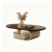 Nouvelle table basse en bois massif de noyer design pour un salon moderne et simple, petite table basse pour la maison