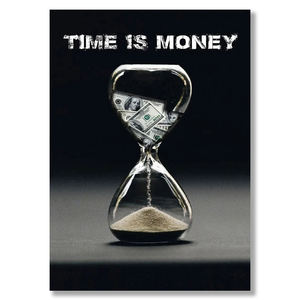 Le temps est de l'argent motivationnel toile Art affiches et impressions étapes de succès Art moderne peintures sur le mur Art photos chambre décor - Product Image 3