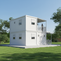 Villa préfabriquée TOPPRE à 1, 2 ou 3 étages, structure en acier, maison conteneur détachable, maisons modulaires préfabriquées, villa moderne