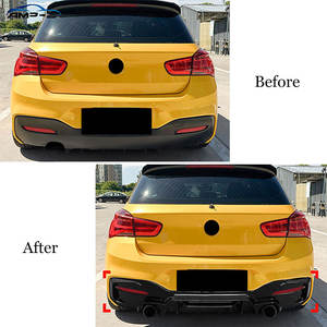 Accessori Esterni per Auto, Diffusore Stile Competitivo in ABS, Diffusore Posteriore per <span class=keywords><strong>BMW</strong></span> Serie 1 <span class=keywords><strong>F20</strong></span> Lci 2015-2018, Diffusore Nero - Product Image 5