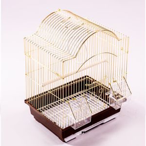 Cages à oiseaux de luxe en gros 2026 pour perroquets, ménagères et oiseaux à perles – Cage d'élevage en fil de fer doré - Product Image 5
