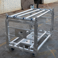 Chariot de transport d'éclairage en aluminium léger, pliable et empilable, robuste, Chauvet CP Rack, pour éclairages de scène, LED, DJ et projecteurs mobiles