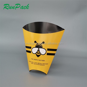 Porte-crêpes jetable imprimé avec logo personnalisé, <span class=keywords><strong>cornet</strong></span> à gaufres, <span class=keywords><strong>cornet</strong></span> à <span class=keywords><strong>glace</strong></span> <span class=keywords><strong>en</strong></span> <span class=keywords><strong>papier</strong></span> - Product Image 5