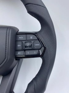 Volant de direction en fibre de carbone pleine, style course, adapté à la mise à niveau LC300, cuir personnalisé, compatible avec Toyota LAND CRUISER LC79 LC7 - Product Image 3