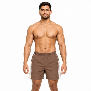 Shorts de course légers coupe-vent pour hommes, séchage rapide, polyester respirant, entraînement sportif, personnalisable OEM, dentelle satinée sur le devant - Product Image 1