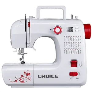 Minimáquina de coser de punto de bloqueo doméstica, máquina de coser de 2 hilos multifunción, gran oferta, Gc702