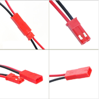 Kabel Harness 2 Pin Merah Hitam Dupleks Dengan Konektor Jantan Betina untuk Penggunaan Catu Daya Perangkat Baterai Lampu Strip LED