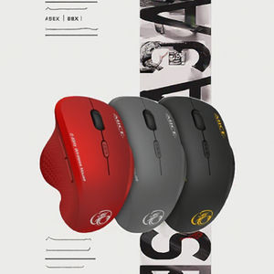 符合人体工程学的2.4G无线光学电脑鼠标可定制2.4G无线静音USB游戏激光笔记本电脑电池办公室 - Product Image 3