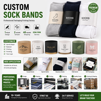 Kemasan Kaos Kaki Kertas Kraft Grosir dengan Logo Custom