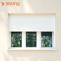 Système coulissant intégré pour fenêtre à volet roulant électrique en alliage d'aluminium de style JY, design moderne pour villa et hôtel extérieurs