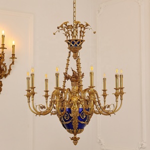 European <strong>Copper</strong> Hanging <strong>Lights</strong> Classical Luxury Brass Vintage Chandelier - Product Image 3