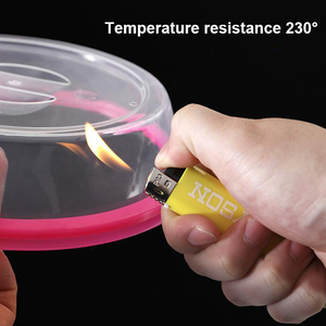 الغذاء الصف جديدة لحفظ شفافة رش لوحة فرن غطاء التدفئة لطخة واقية طبق الطعام سيليكون الميكروويف غطاء - Product Image 2