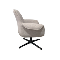 Fauteuil Pivotant Moderne pour Bureau à Domicile Style Simple Accent Relax Chaise Tufting Design pour Salle à Manger Chambre Hôtel Dressing