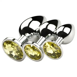 Bijou anal en cristal, perles anales féminines, dilatateur anal, plug anal en métal intime, S M L, jouet sexuel anal pour hommes et femmes - Product Image 5