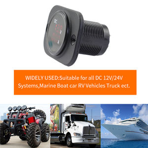 เครื่องวัดแรงดันไฟฟ้าดิจิทัลขนาดเล็กแบบแผงหน้าปัด LED, เครื่องวัดแรงดันไฟฟ้าแอมมิเตอร์และแอมป์มิเตอร์ดิจิตอลสำหรับรถยนต์ - Product Image 6