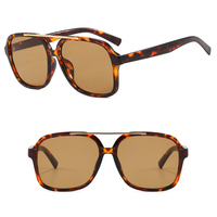 Lunettes de soleil unisexes rétro carrées DL UV400 légères et tendance
