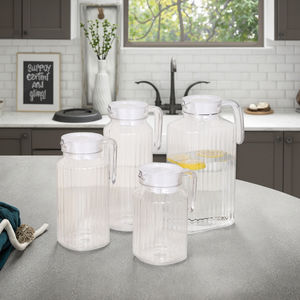 Brocca con Filtro per Tè e Succhi in Materiale PC, Bottiglia d'Acqua in Plastica con Infusore Disponibile - Product Image 1