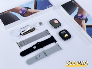 นาฬิกาอัจฉริยะ S11 Pro รุ่นใหม่ ปี 2025 ซีรีส์ 9 สำหรับผู้ชายและผู้หญิง รองรับการชาร์จไร้สาย พร้อมฟังก์ชั่นติดตามการออกกำลังกายและวัดอัตราการเต้นของหัวใจ - Product Image 6