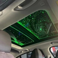 Le dernier film de lucarne de voiture à changement de couleur Film de lucarne de voiture atmosphérique de toit de ciel étoilé fluorescent