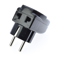 Adaptateur de voyage universel 1 à 3 voies, norme européenne, pour téléphone, ordinateur portable, rasoir, chargeur