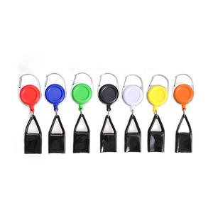 Custom Eco-friendly UV Printed Portable Retractable Lighter Holder Keychain Sticker Stock Cheap Safe Business Promotional Gift