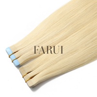 FARUI 613 #   Extensiones de Cabello Adhesivas, Cabello Humano 100% Natural Ruso con Cutícula Virgen, Aspecto Natural